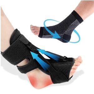 Plantar Fasciitis Night Splint,Upgrade Adjustable Plantar Ankle Support Brace
